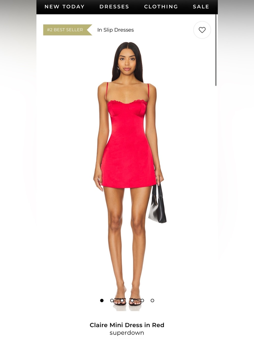 Revolve Superdown Claire Mini Dress in Red